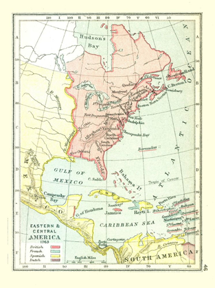 Picture of EASTERN CENTRAL AMERICA - GARDINER 1763