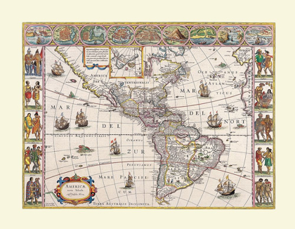 Picture of NORTH SOUTH AMERICA - BLAEU