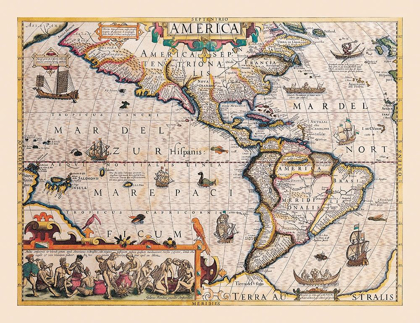 Picture of AMERICA - HONDIUS 1607