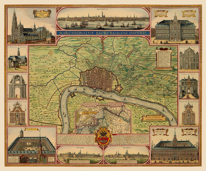Picture of ANTWERP AREA BELGIUM BENELUX - VISSCHER 1624