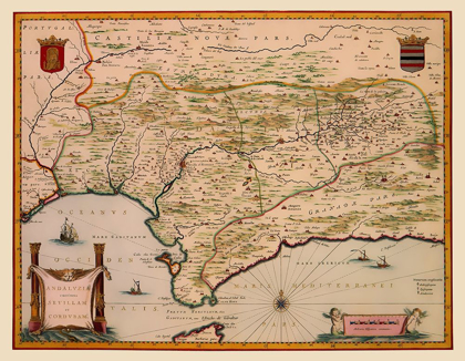 Picture of ANDALUSIA SPAIN - BLAEU 1635
