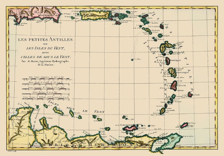 Picture of ANTILLES - BONNE 1787