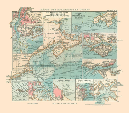 Picture of ATLANTIC OCEAN PORTS - PERTHES 1914