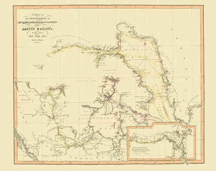 Picture of ARCTIC REGION DISCOVERIES CANADA - THOMSON 1822