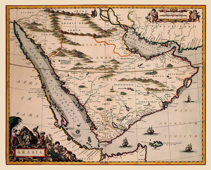 Picture of ARABIAN PENINSULA MIDDLE EAST - BLAEU 1662