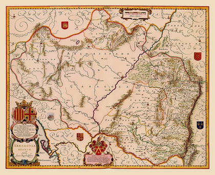 Picture of ARAGON SPAIN - BLAEU 1638