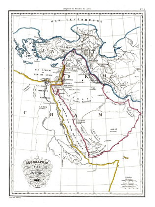 Picture of HEBREW GEOGRAPHY ARABIA - 1831