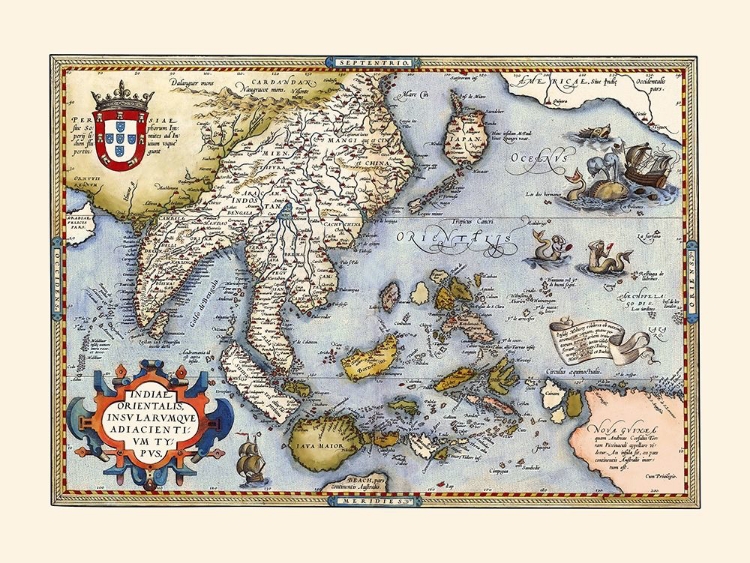 Picture of SOUTHEAST ASIA INDONESIA INDIA - ORTELIUS 1570