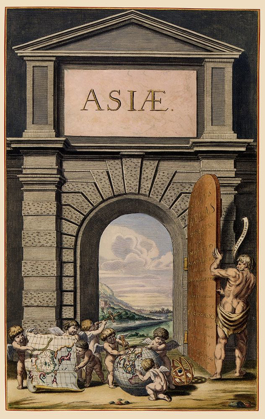 Picture of ASIA ATLAS TITLE PAGE - BLAEU 1655