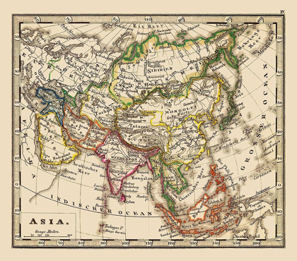 Picture of ASIA - STIELER 1852