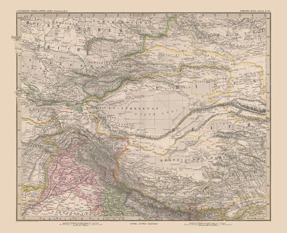 Picture of CENTRAL ASIA - STIELER  1885