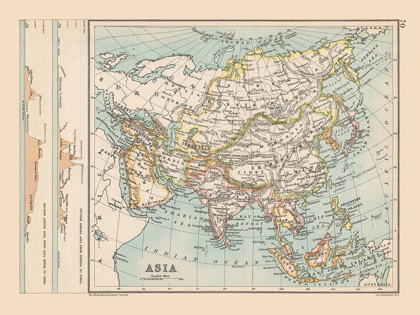Picture of ASIA - BARTHOLOMEW 1892