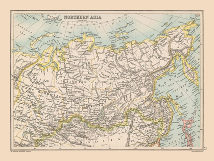 Picture of SIBERIA NORTHERN ASIA - BARTHOLOMEW 1892