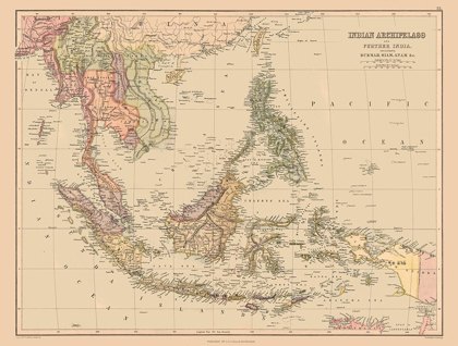 Picture of ASIA INDIAN ARCHIPELAGO INDIA - BARTHOLOMEW 1867