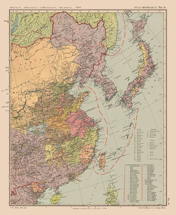 Picture of ASIA CHINA JAPAN KOREA - STREIT 1913