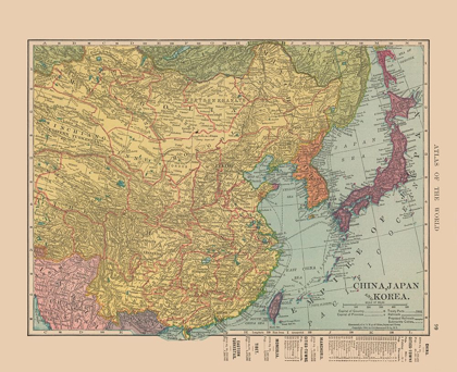 Picture of ASIA CHINA JAPAN KOREA - HAMMOND 1910