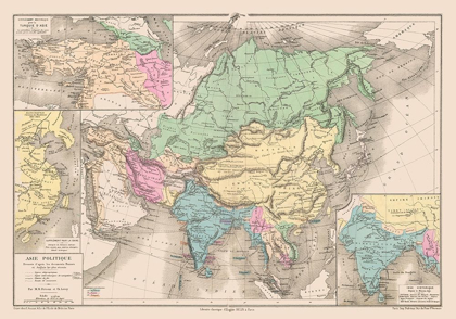 Picture of POLITICAL OF ASIA - DRIOUX 1882