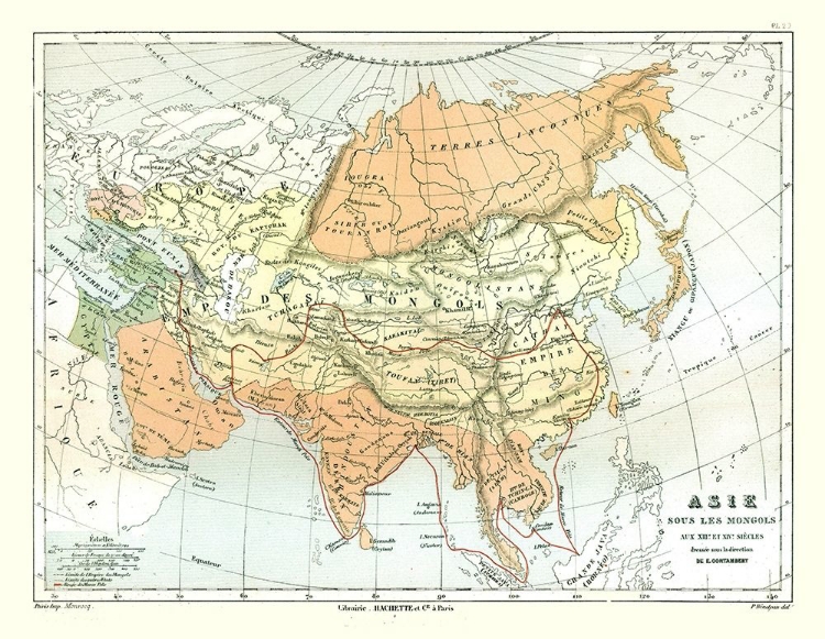 Picture of ASIA MONGOLIAN EMPIRE - CORTAMBERT 1880