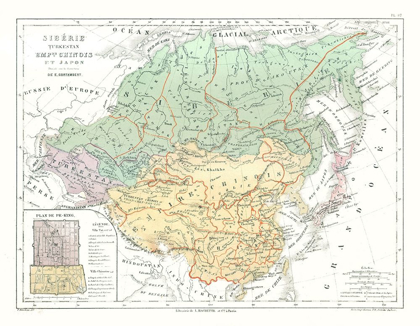 Picture of ASIA SIBERIA CHINA TURKESTAN - CORTAMBERT 1880