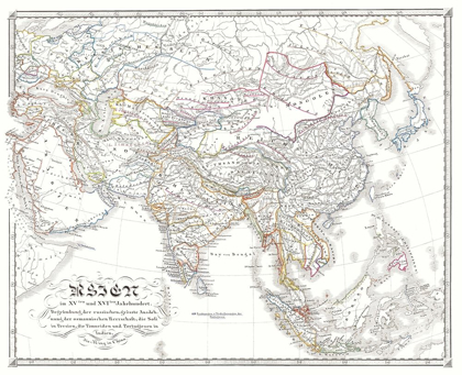 Picture of ASIA 15-16 CENTURIES - SPRUNER 1855