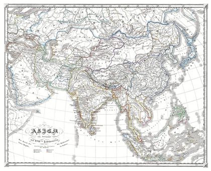 Picture of ASIA END OF 17TH CENTURY - SPRUNER 1855