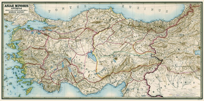 Picture of ANCIENT ASIA MINOR - KIEPERT 1888