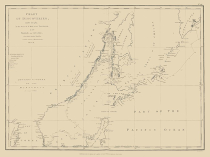 Picture of ASIA DISCOVERIES CHINA TARTARY - ROBINSON 1787