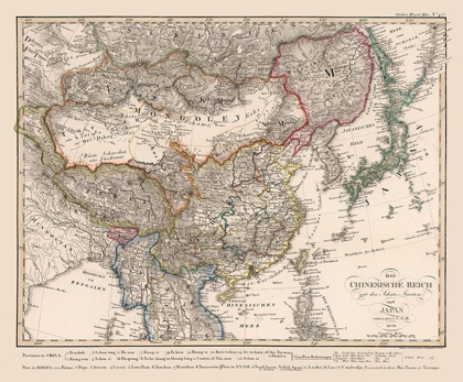 Picture of ASIA CHINESE EMPIRE JAPAN - STIELER 1826