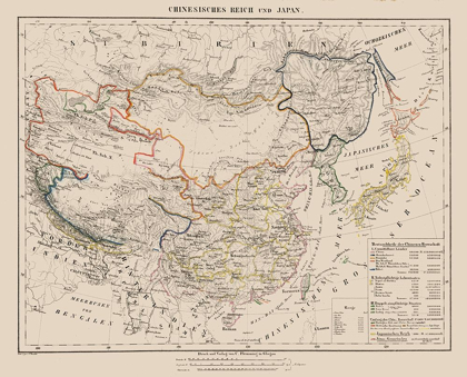 Picture of ASIA CHINESE EMPIRE JAPAN - SOHR 1875