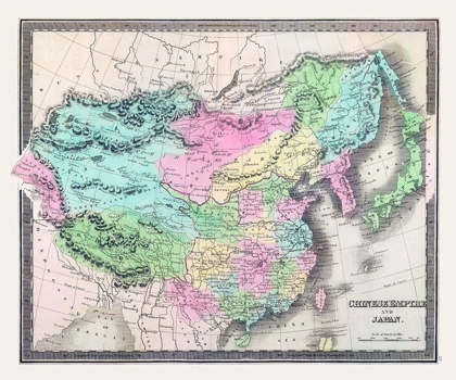 Picture of ASIA CHINESE EMPIRE JAPAN - GREENLEAF 1848