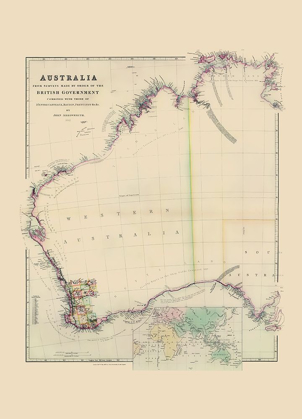 Picture of AUSTRALIA WESTERN SURVEYS - ARROWSMITH 1844