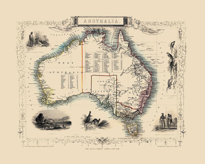 Picture of AUSTRALIA - TALLIS 1851