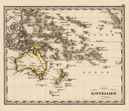 Picture of AUSTRALIA OCEANIA - STIELER 1852