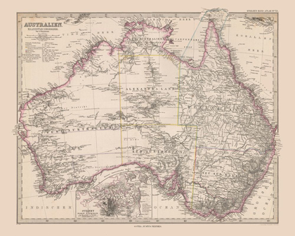 Picture of AUSTRALIA - STIELER  1885