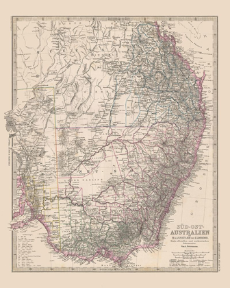 Picture of SOUTHEAST AUSTRALIA - STIELER  1885