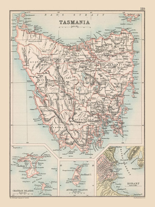 Picture of AUSTRALIA TASMANIA  - BARTHOLOMEW 1892