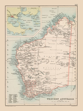Picture of WESTERN AUSTRALIA - BARTHOLOMEW 1892