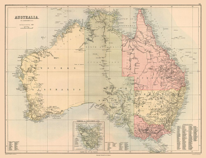 Picture of AUSTRALIA - BARTHOLOMEW 1867