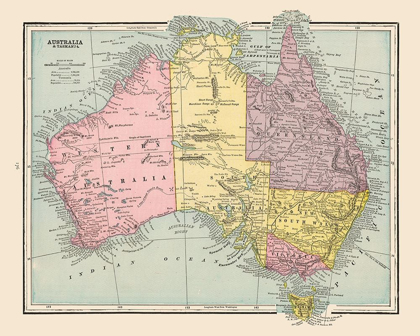 Picture of AUSTRALIA TASMANIA - CRAM 1892