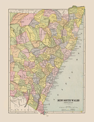 Picture of NEW SOUTH WALES AUSTRALIA - CRAM 1892