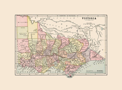 Picture of VICTORIA AUSTRALIA - CRAM 1892