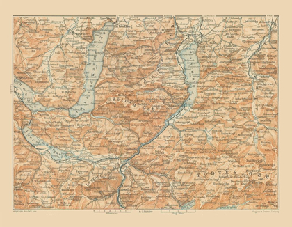 Picture of HOLLEN REGION AUSTRIA - BAEDEKER 1910