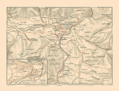 Picture of ISCHGL AUSTRIA - BAEDEKER 1910