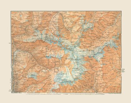 Picture of WESTERN AUSTRIA REGION - BAEDEKER 1910