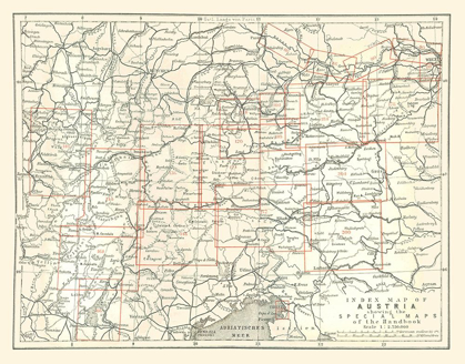 Picture of AUSTRIA INDEX - BAEDEKER 1896