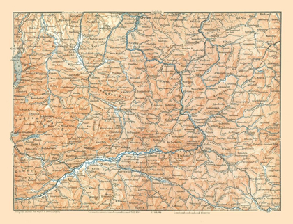 Picture of UPPER AUSTRIA - BAEDEKER 1896