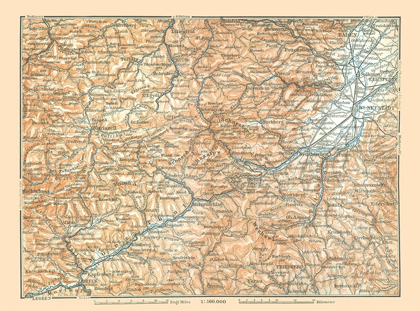 Picture of EASTERN AUSTRIA - BAEDEKER 1896