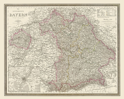 Picture of BAVARIA REGION GERMANY - WEILAND 1856