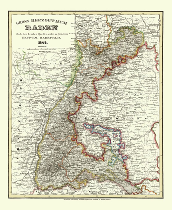 Picture of BADEN WURTTEMBERG GERMANY - RADEFELD 1860