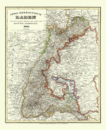 Picture of BADEN WURTTEMBERG GERMANY - RADEFELD 1860